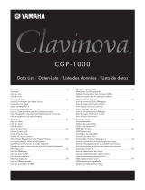 Yamaha Clavinova CGP-1000 Datalehdet