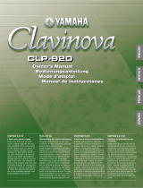 Yamaha Clavinova CLP-920 Ohjekirja
