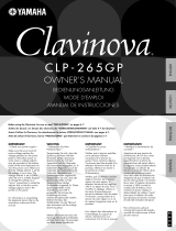 Yamaha CLAVINOVA C L P - 3 8 Omistajan opas
