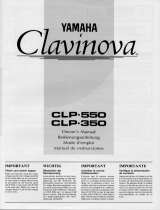 Yamaha CLP-550 Omistajan opas