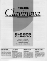 Yamaha Clavinova CLP-670 Omistajan opas