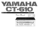 Yamaha CT-610 Omistajan opas