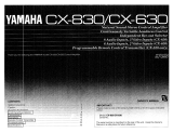 Yamaha CX-630 Omistajan opas