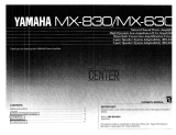 Yamaha MX-630 Omistajan opas