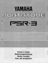 Yamaha PSR-3 Omistajan opas