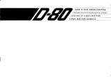 Yamaha D-80 Omistajan opas