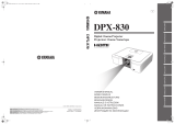 Yamaha DPX-830 Ohjekirja