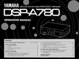 Yamaha DSP -A780 Ohjekirja
