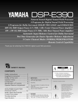 Yamaha DSP-E390 Omistajan opas