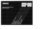 Yamaha DSP-100 Omistajan opas