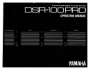 Yamaha DSR-100PRO Omistajan opas