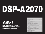 Yamaha DSP-A2070 Omistajan opas
