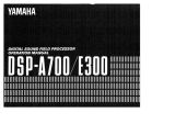 Yamaha DSP-A700 Omistajan opas