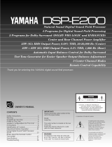 Yamaha DSP-E200 Omistajan opas