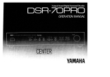 Yamaha DSR-70PRO Omistajan opas