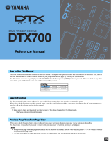 Yamaha DTX700 Ohjekirja