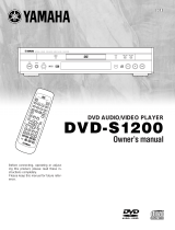 Yamaha DVD-S1200 Ohjekirja