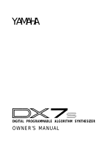 Yamaha DX7s Ohjekirja