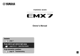 Yamaha EMX7 Omistajan opas