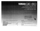 Yamaha GE-60 Omistajan opas