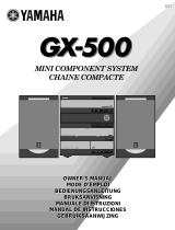 Yamaha GX-500RDS Omistajan opas
