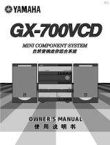 Yamaha GX-700VCD Omistajan opas