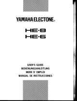 Yamaha HE-8 Omistajan opas