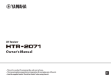 Yamaha HTR-2071 Omistajan opas