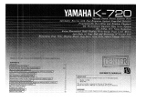 Yamaha K-720 Omistajan opas