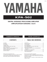 Yamaha KPA-502 Omistajan opas