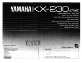 Yamaha KX-230 Omistajan opas