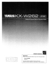 Yamaha KX-W262 Omistajan opas