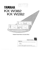 Yamaha KX-W282 Omistajan opas