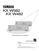 Yamaha KX W582 Ohjekirja