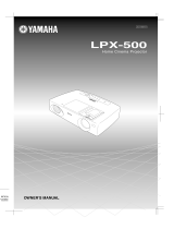Yamaha LPX-500 Ohjekirja