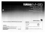 Yamaha M-85 Omistajan opas