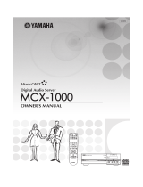 Yamaha MCX-1000 Omistajan opas