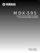 Yamaha MDX-595 Ohjekirja