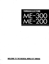 Yamaha ME-300 Omistajan opas