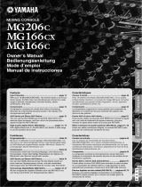 Yamaha MG206c-USB Omistajan opas