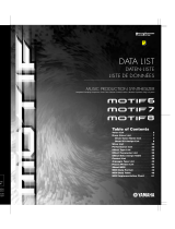 Yamaha MOTIF7 Datalehdet
