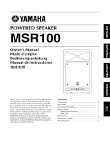 Yamaha MSR100 Ohjekirja