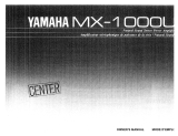 Yamaha MX-1000 Omistajan opas