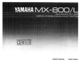 Yamaha MX-800/L Omistajan opas