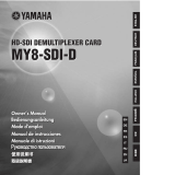 Yamaha MY8-SDI-D Ohjekirja