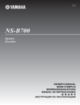 Yamaha NS-B700 Piano White Ohjekirja