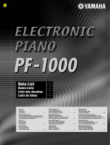 Yamaha PF-1000 Datalehdet