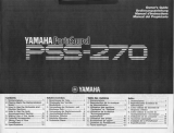 Yamaha PSS-270 Omistajan opas