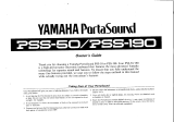 Yamaha PortaSound PSS-190 Omistajan opas