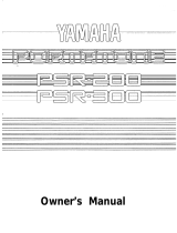 Yamaha Portatone PSR-300 Omistajan opas
